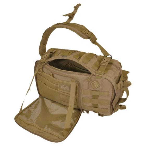 Mochila Hazard 4 Second Front para llevar a la espalda o al pecho en Coyote