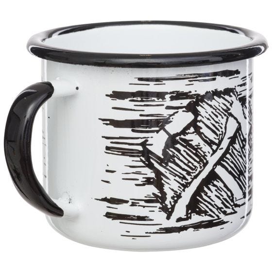 Tazón Helikon Axe Enamel 350 ml - Blanco