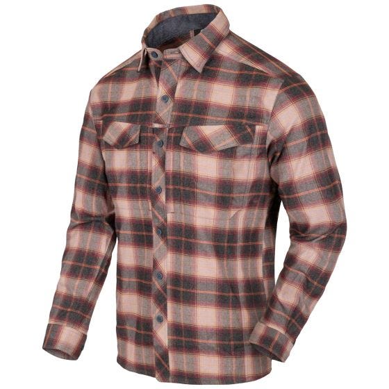 Camiseta de manga larga Helikon Defender Mk2 Pilgrim - Cuadros rojo óxido