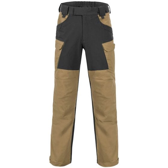 Pantalones Helikon Hybrid Outback con DuraCanvas en Coyote / negro