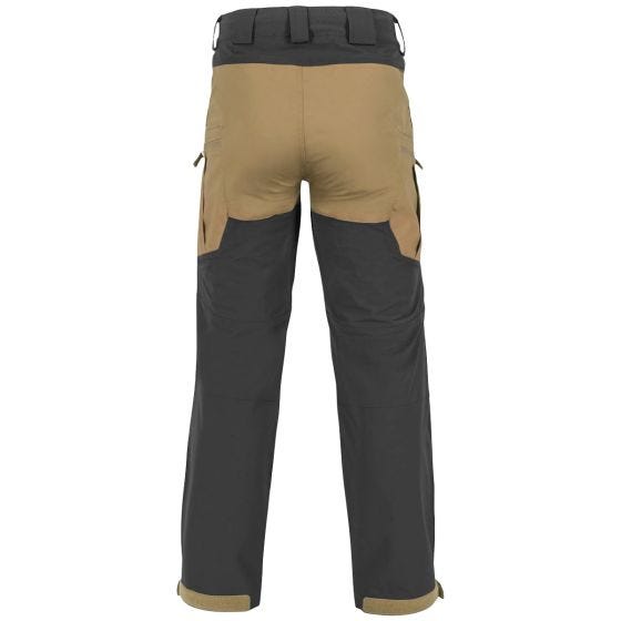 Pantalones Helikon Hybrid Outback con DuraCanvas en Coyote / negro