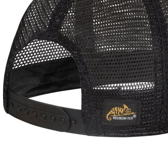 Gorra Helikon Plain Trucker - Dirty Washed Black / Black A