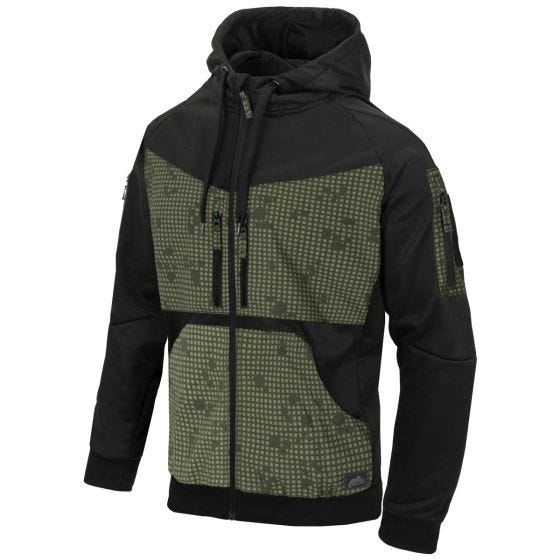 Sudadera con cremallera y capucha Helikon Rogue - Negro / Desert Night Camo