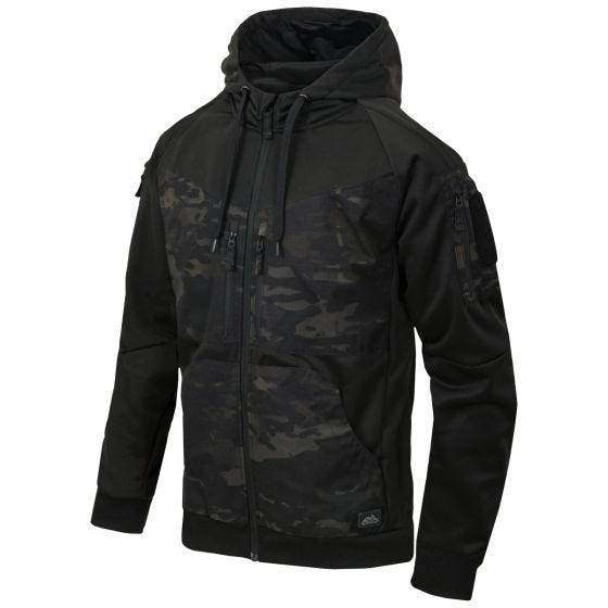 Sudadera con cremallera y capucha Helikon Rogue - Negro / MultiCam Black