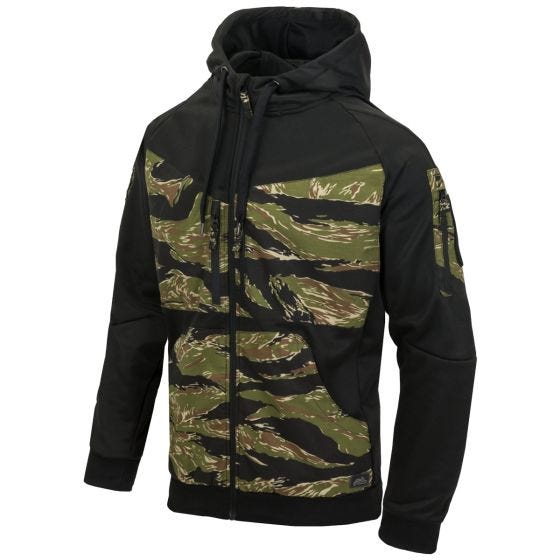 Sudadera con cremallera y capucha Helikon Rogue - Negro / Tiger Stripe