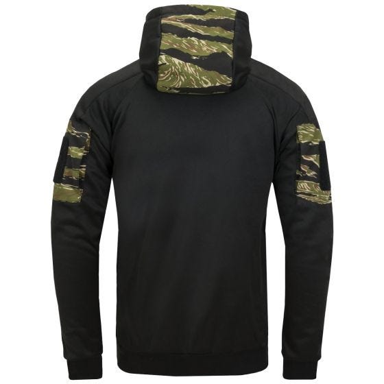 Sudadera con cremallera y capucha Helikon Rogue - Negro / Tiger Stripe