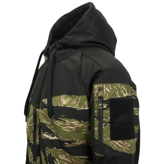 Sudadera con cremallera y capucha Helikon Rogue - Negro / Tiger Stripe