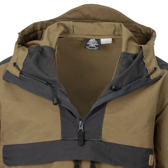 Cazadora estilo anorak Helikon Woodsman - Coyote / Ash Grey