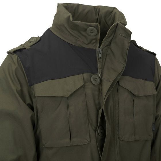 Chaqueta Helikon Covert M-65 - Taiga Green / Negro