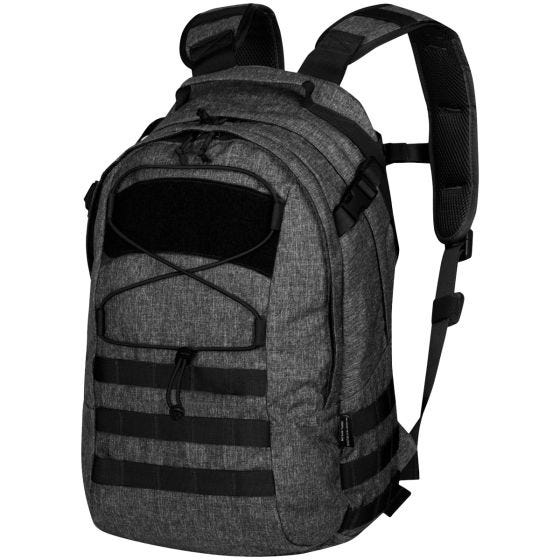 Mochila para uso diario Helikon jaspeada en negro-gris