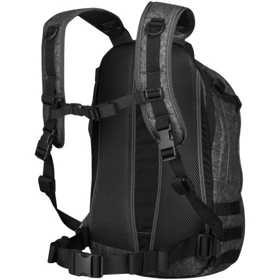 Mochila para uso diario Helikon jaspeada en negro-gris