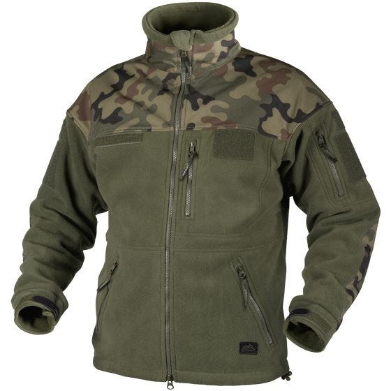 Forro polar Helikon Infantry Duty en Olive Green / Woodland polaco