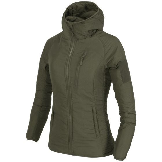 Cazadora con capucha Helikon WolfHound Para mujer - Taiga Green