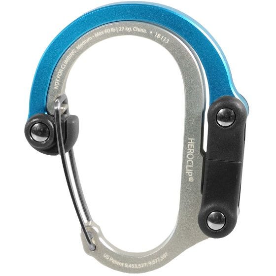 Mosquetón Heroclip Medium Gear - Blue Steel