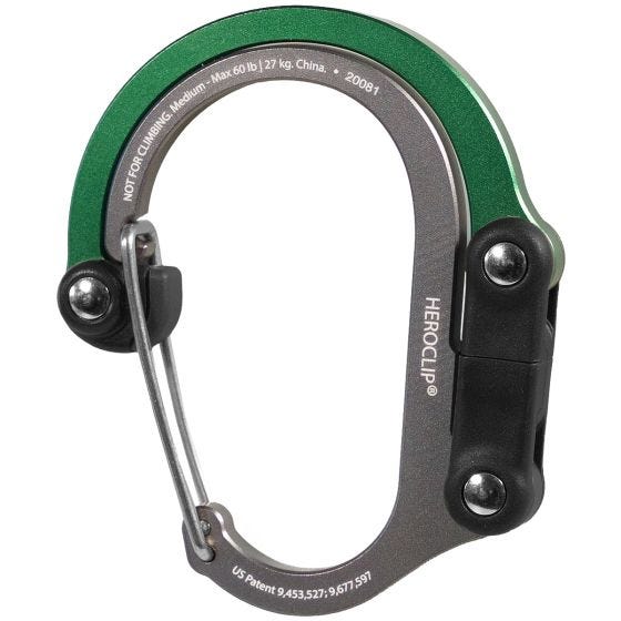 Mosquetón Heroclip Medium Gear - Forest Green