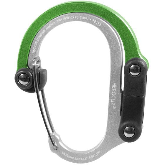 Mosquetón Heroclip Medium Gear - Green Machine