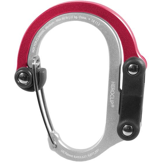 Mosquetón Heroclip Medium Gear - Hot Rod Red