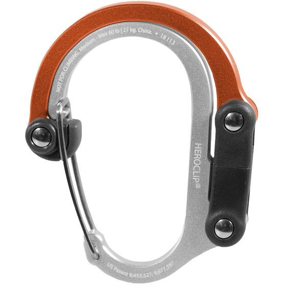 Mosquetón Heroclip Medium Gear - Orange Crush