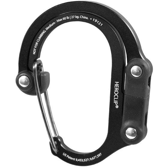 Mosquetón Heroclip Medium Gear - Stealth Black