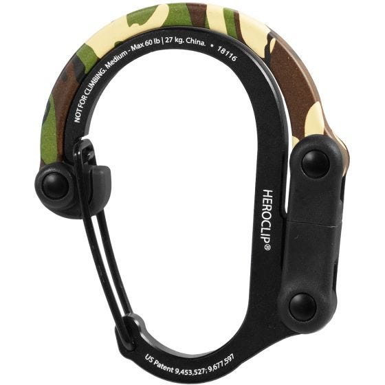 Mosquetón Heroclip Medium Gear - Woodland Hero