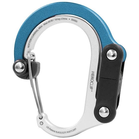 Mosquetón Heroclip Mini Gear - Blue Steel