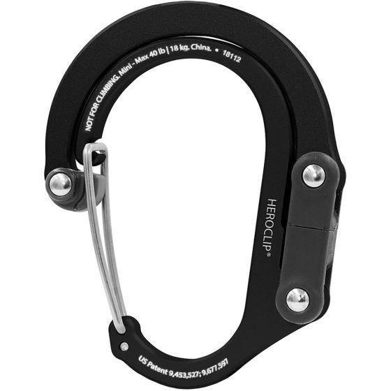 Mosquetón Heroclip Mini Gear - Stealth Black