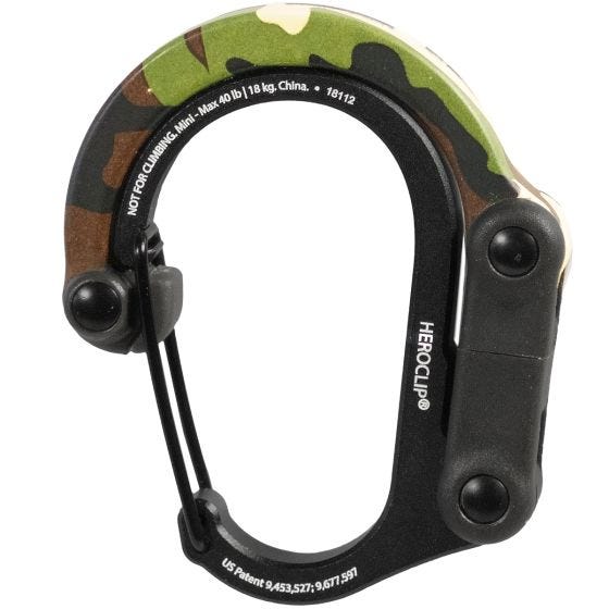 Mosquetón Heroclip Mini Gear - Woodland Hero