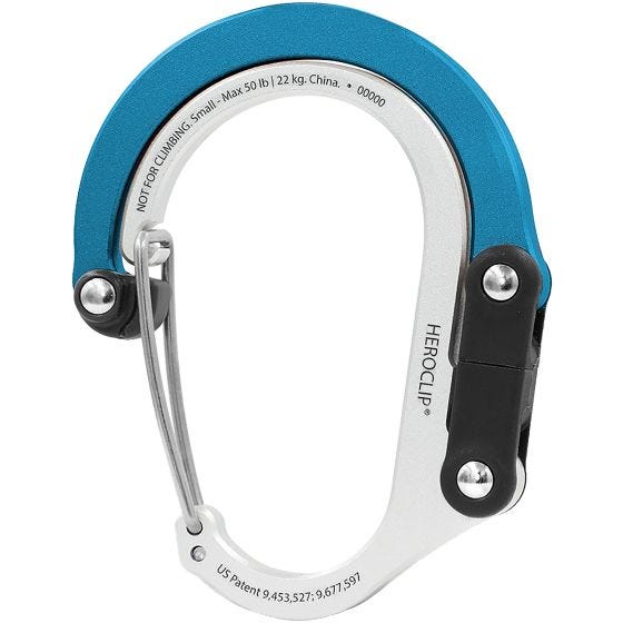 Mosquetón Heroclip Small Gear - Blue Steel