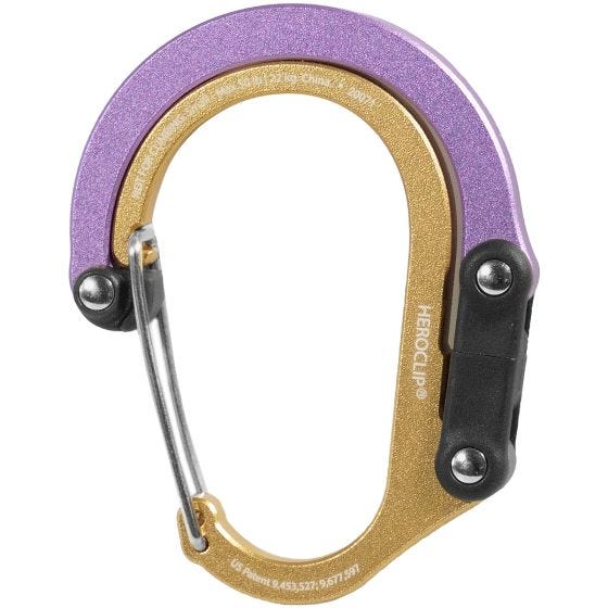 Mosquetón Heroclip Small Gear - Gold Lavender