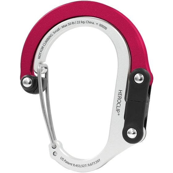 Mosquetón Heroclip Small Gear - Hot Rod Red