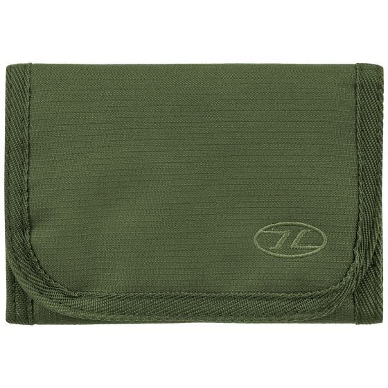 Billetera Highlander Shield RFID - Oliva