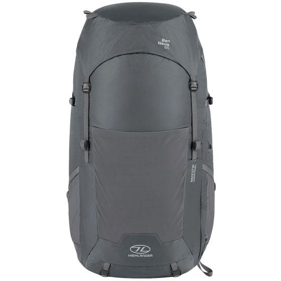 Mochila De las mujeres Highlander Ben Nevis 65 L - Gris