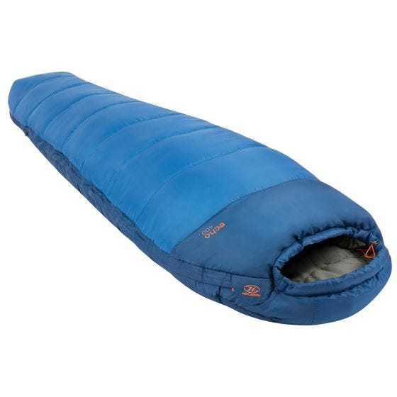 Saco de dormir estilo momia Highlander Echo 400 - Azul