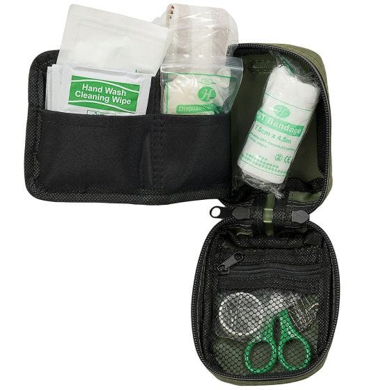 Set de primeros auxilios Highlander Forces First Aid Mini en verde oliva