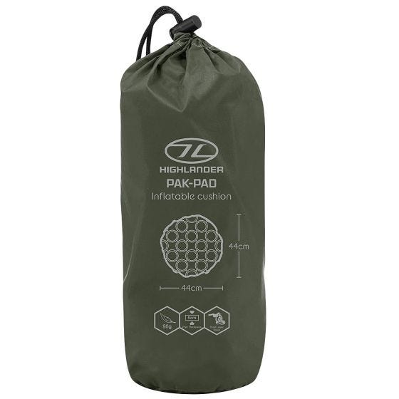 Almohada hinchable Highlander Pak-Pad - Oliva