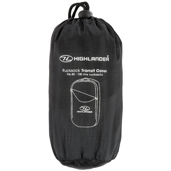 Funda Highlander Transit para mochila en negro