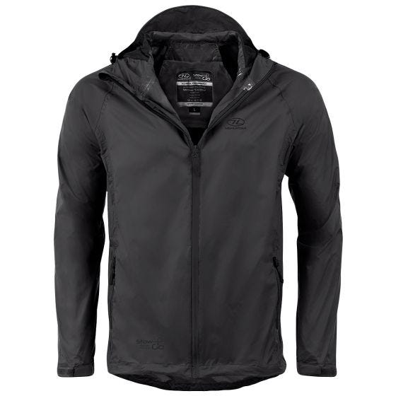 Chaqueta empaquetable Highlander Stow & Go - Negro