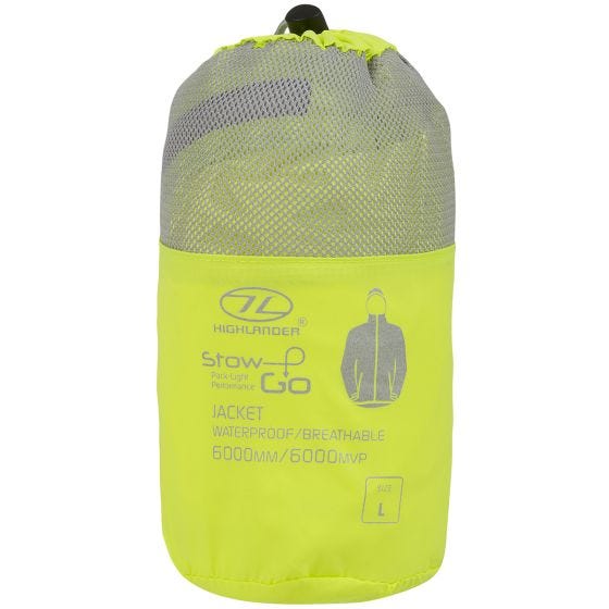 Chaqueta empaquetable Highlander Stow & Go - Amarillo