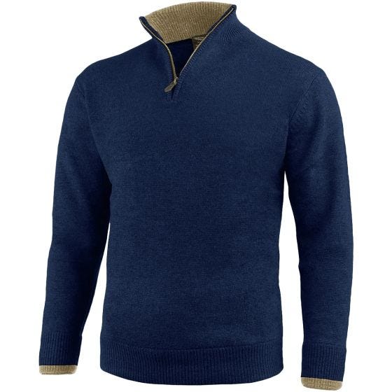 Suéter con cremallera en el cuello Jack Pyke Ashcombe en Navy