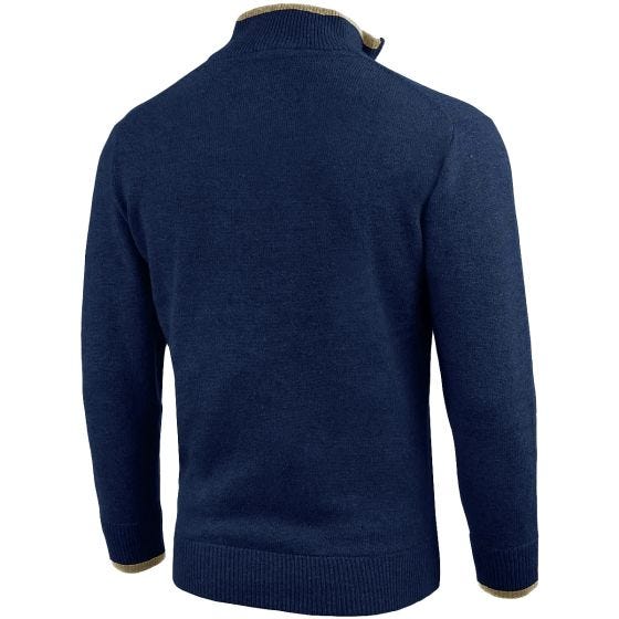 Suéter con cremallera en el cuello Jack Pyke Ashcombe en Navy