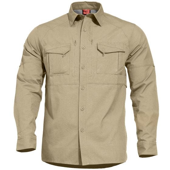 Camisa táctica Pentagon Chase en caqui