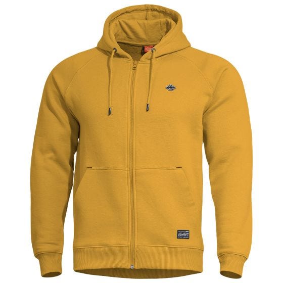 Sudadera con cremallera y capucha Pentagon Phaeton - Tuscan Yellow