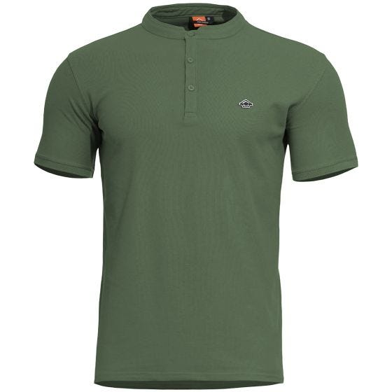 Camiseta Pentagon Levantes Henley en Camo Green