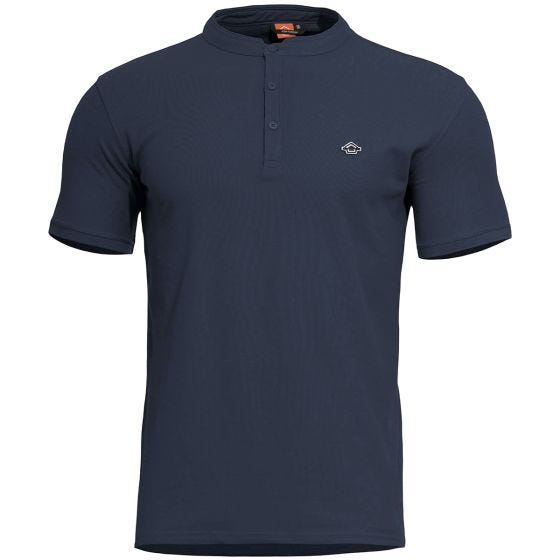 Camiseta Pentagon Levantes Henley en Navy Blue