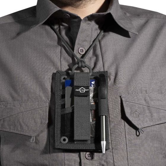 Billetera Pentagon ID Card Holder - Negro