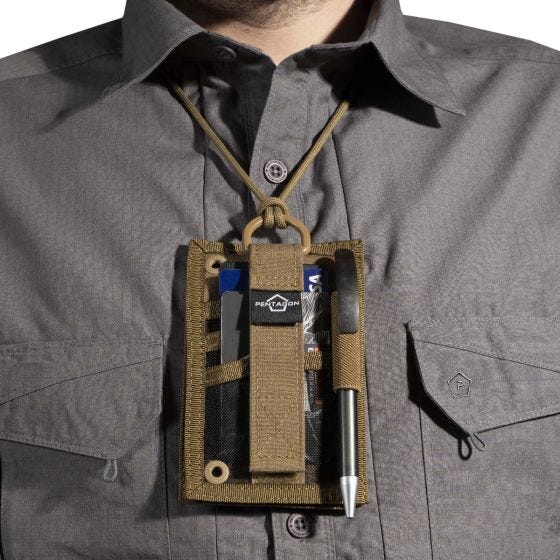 Billetera Pentagon ID Card Holder - Coyote