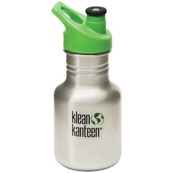 Botella con tapón Kid Kanteen Sport con tapón deportivo 3,0 de 355 ml en Brushed Stainless