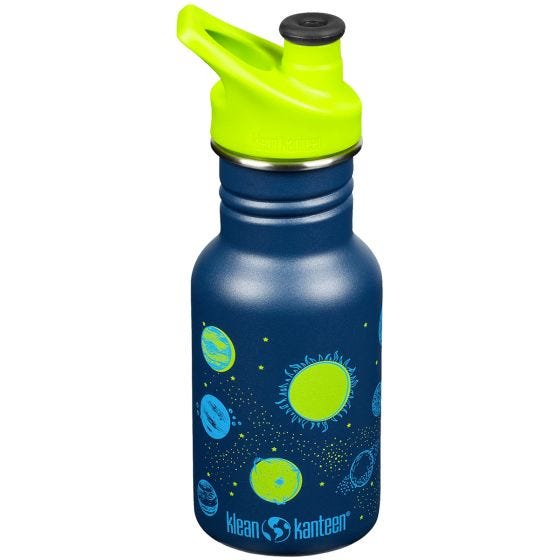 Botella Klean Kanteen Classic con tapón deportivo de 355ml - Planets