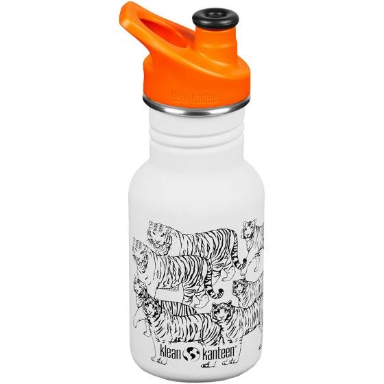 Botella Klean Kanteen Classic con tapón deportivo de 355ml - Tigers