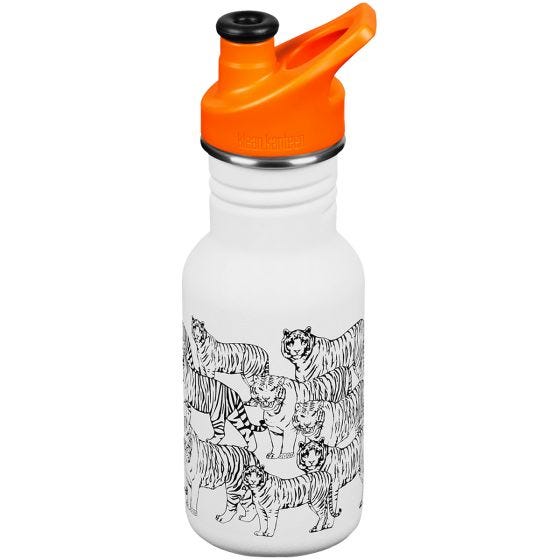 Botella Klean Kanteen Classic con tapón deportivo de 355ml - Tigers
